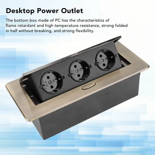 Mesa De Enchufes Power Strip De Bronce Oculta Con Buen Sella