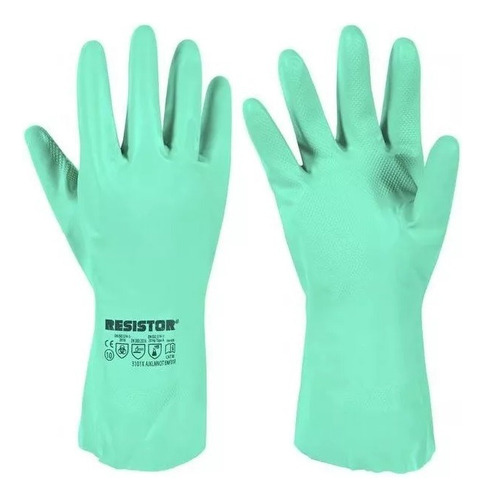 Guantes Nitrilo Industrial Verde Hipoalergénico X 03 Pares