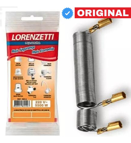 Resistência Duo Shower 220v 5500w Lorenzetti Original Maxi