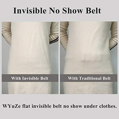 Wyuze Cinturón Elástico Elástico Invisible Hebilla De Plásti