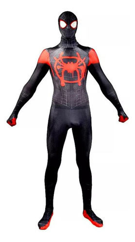 Traje De Spiderman Cosplay Adultos Medias Miles Morales