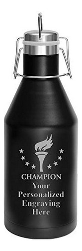 Growler De Acero Inoxidable Personalizado 64 Oz - Grabado In