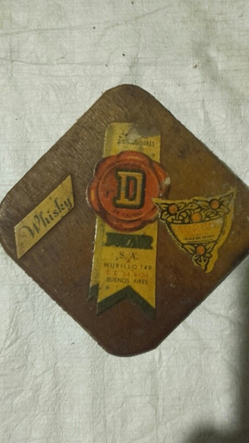 3 Posavasos Souvenir Años'50 Confiteria La Perla (Usado)