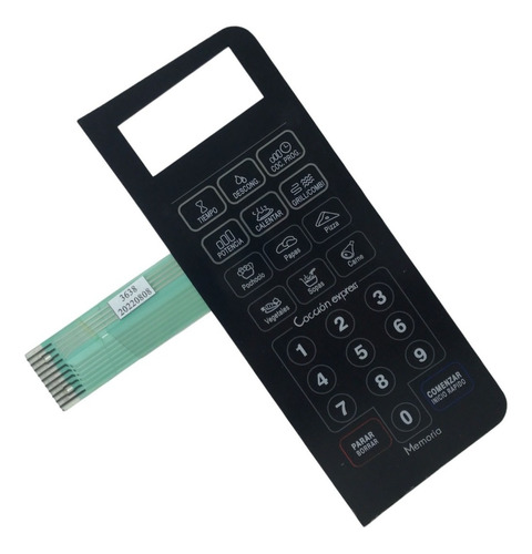 Frente Membrana Teclado Microondas Para Bgh B228d B 228 D