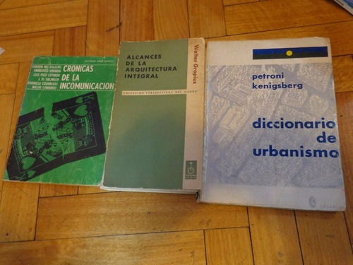 Lote Arquitectura. Gropius, Diccionario Urbanismo, Inco&-.