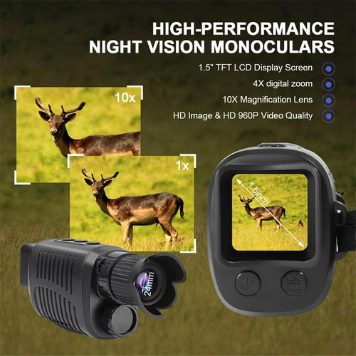 Gafas De Visión Nocturna, Monocular Digital De Visión Noctur
