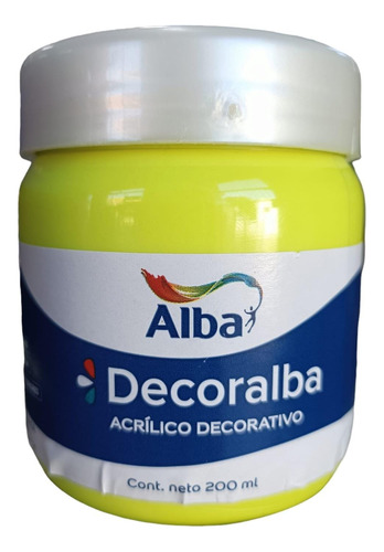 Pintura Acrílica Alba Amarillo Fluo 200ml