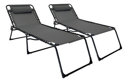 Set X2 Camastro Grande Reposera Gravedad Cero Gardenlife