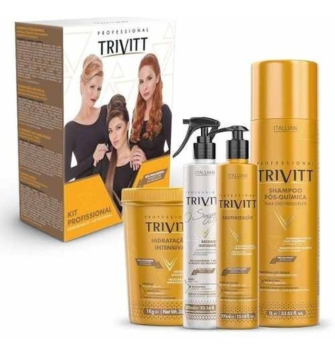 Itallian Trivitt Kit Profissional Hidratação E Cauterização