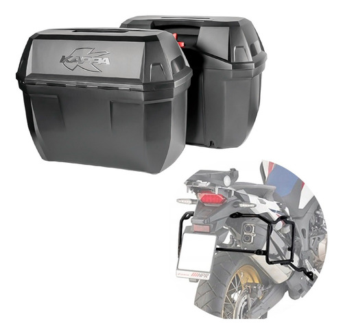 Baules Laterales 23l Con Soporte P/ Honda Africa Twin 1000 L