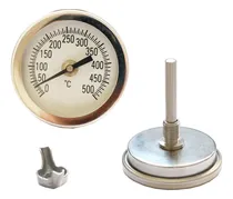 Comprar Termómetro Bimetálico Acero Inoxidable Para Hornos 0 - 500°c