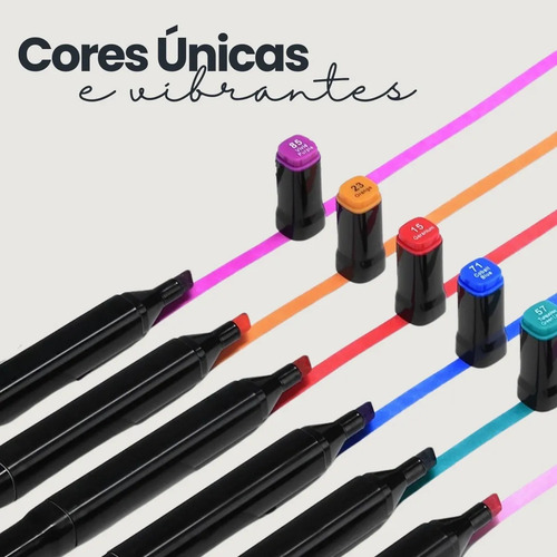 Conjunto De Caneta De Ponta Dupla De 60 Cores+livro Para Col