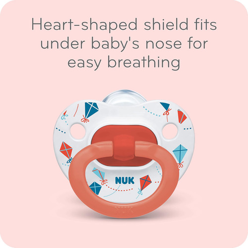 Nuk Comfy Ortodoncia Pacifiers, Colección Timeless, 0-6 Mese