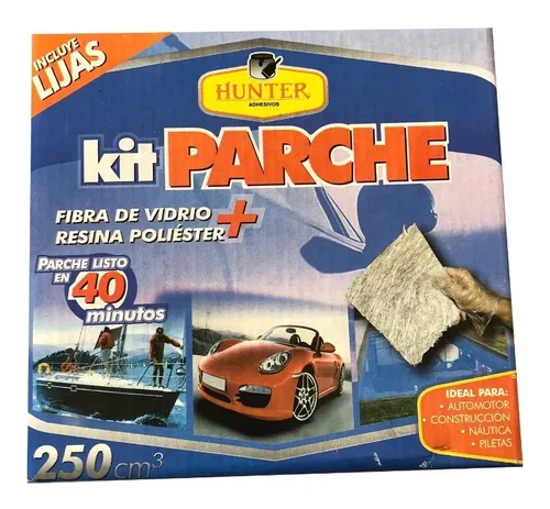 Pack X2 Kits Para Reparacion Parche Fibra Vidrio