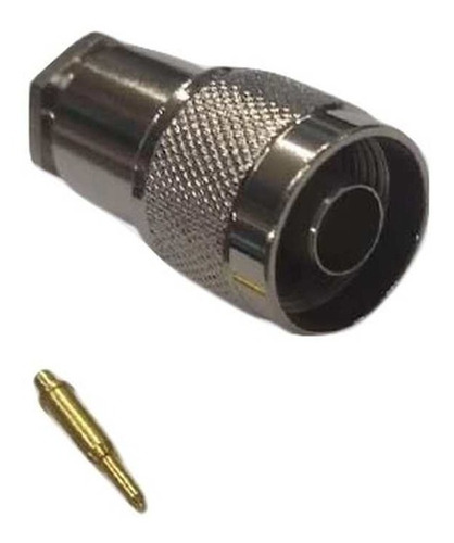 Ficha Macho N  Rg-213  C/ Pin Dorado  Clamp Type