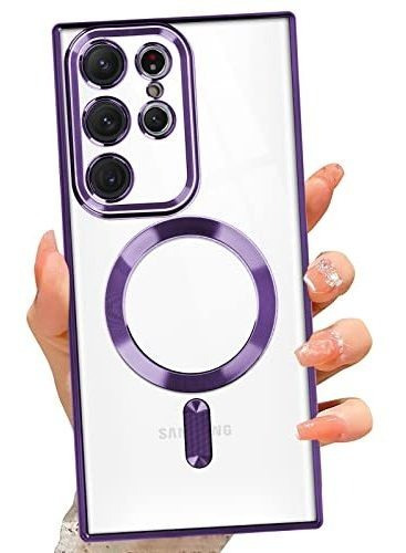 Funda Con Magsafe Samsung Galaxy S22 Ultra Purple