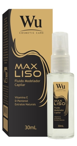 MAX LISO FLUIDO MODELADOR ANTIFRIZZ 30ml - Wu Cosmetic care