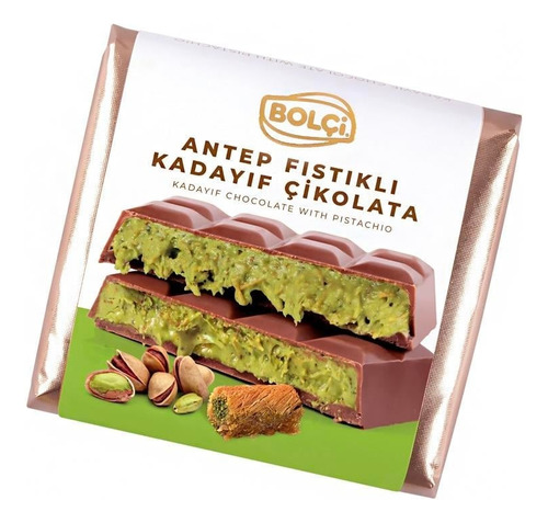 Chocolate Dubai Bolci Com Leite, Kadayif E Pistache 100 Gr