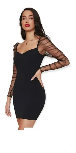 Vestido manga gigot sale
