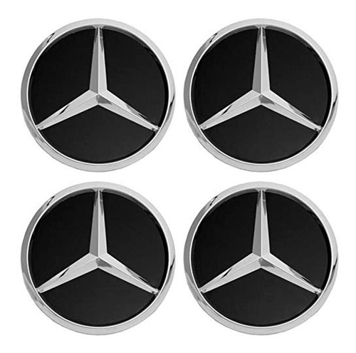  Pack Mercedes Benz Wheel Center Hub Caps Emblem,mm Rim...