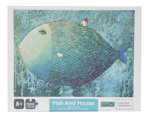 Puzzle X1000 Piezas Fish And House