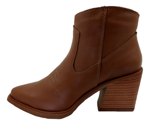 Bota Botineta Texana Savage Mesta 202  Cuero Urbana Moda 