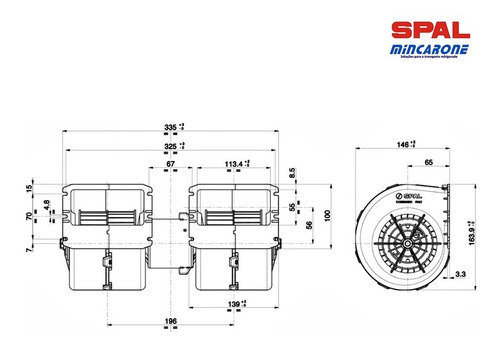 Imagem 5 de 6 de Eletro Ventilador Miz 009-b40 24v P/ Spheros Webasto Volare