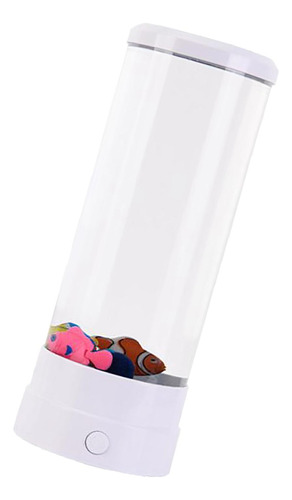 Mini Lámpara Led De De Peces Con Burbujas, Blanco