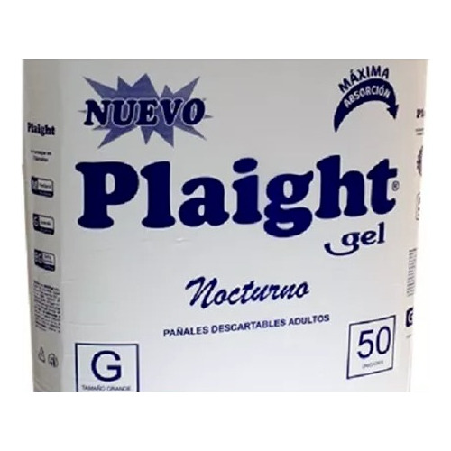 Pañal Plaight 50 Unid. Talle Grande