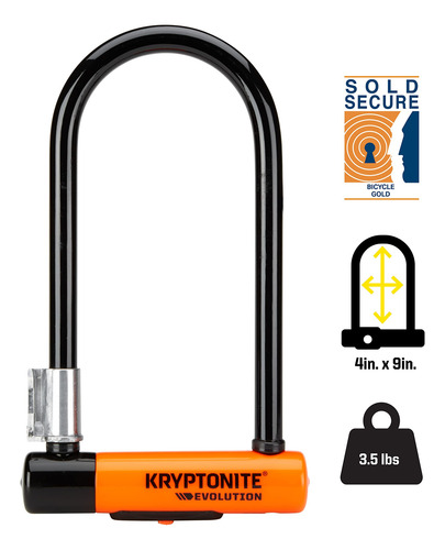 Cerradura En U Kryptonite Evolution 14 Mm Alta Resistencia A