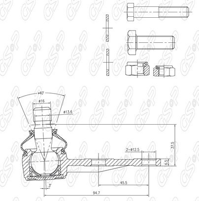 Rotula Inf (12mm) Ayd Renault R983-90