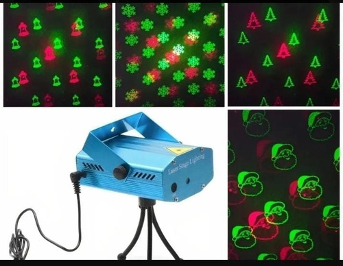 Luces Navideñas,  Proyector  Navidad 6 Figuras Laser Navidad