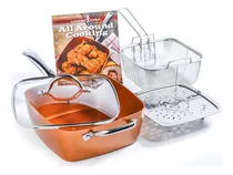 Comprar Sartén\u002Folla De Ceramica 5 Piezas - Copper Chef- Teleshopping Color Cobre