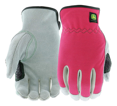 John Deere Jd00016-wml Split Cowhide Leather Gloves - 1 Pair