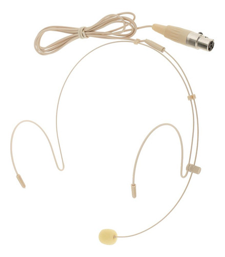Mini Micrófono Xlr 4 Pines Beige