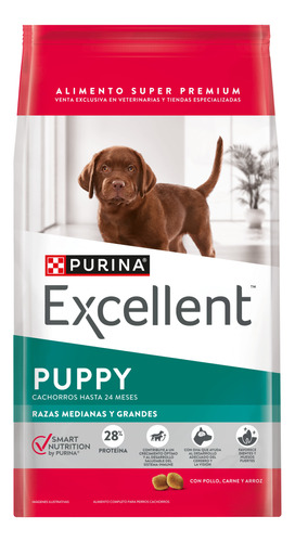 Excellent Puppy Med/gde Pollo Purina X 20 Kg Kangoo Pet