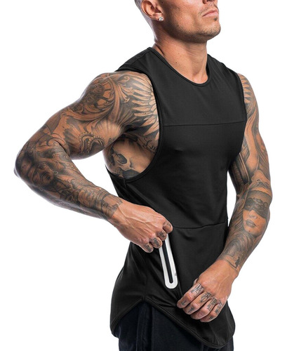 Imagen 3 de 10 de Polera Deportiva Hombre Gimnasio Con Cierre