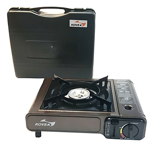 Anafe Portatil Cocina Gas Butano + Maletín Calidad Potente Color Naranja