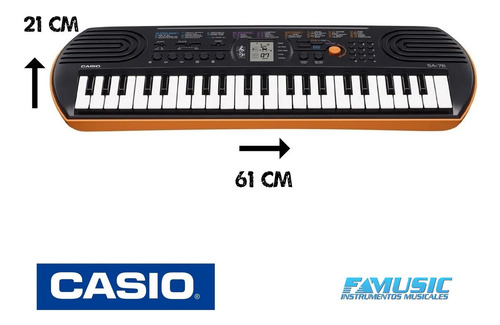 Teclado Casio Sa76 44 Teclas Niño Mini Piano Organo 100 Tono