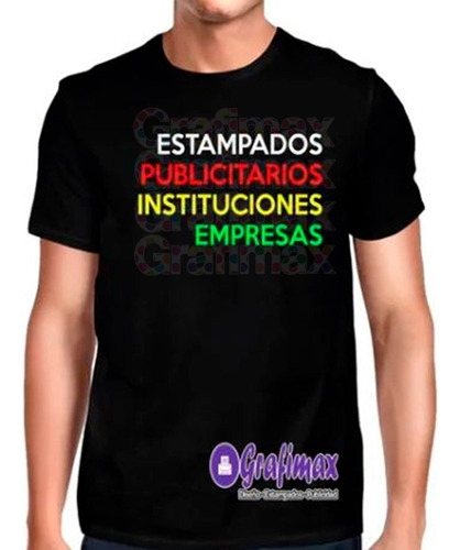 Polera Estampada Personalizada Calidad Garantizada Grafimax