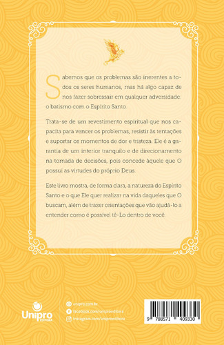 O Espírito Santo, de Macedo, Edir. Editorial Unipro Editora Ltda,Unipro Editora, capa mole em português, 2019