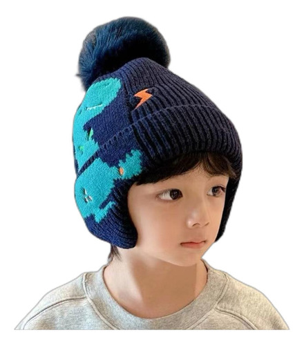 Gorro Infantil Touca De Lã Com Pompom Dia Frio