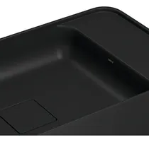 Comprar Bacha rectangular con mesa derecha de 50 cm, color Deca Delgado, Ébano mate, color 52049