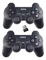 Comprar Joystick Pc Inalambrico Doble 2 En 1 Vibracion Gamepad Mando Color Negro