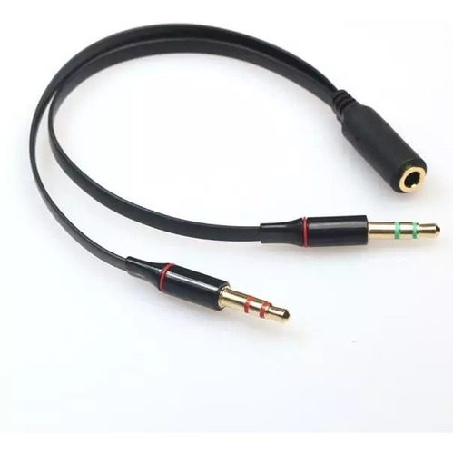Cable Audio Divisor Micrófono Audífono 3.5mm Manos Libres