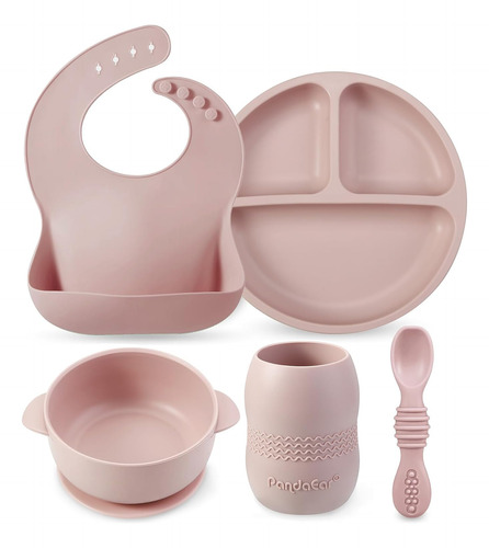 Set De Alimentación Para Bebés Pandaear De Silicona, Supleme