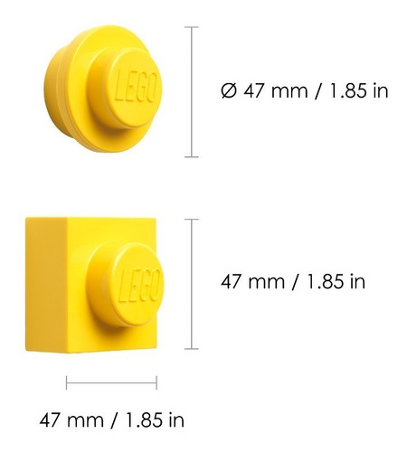 Imagen 6 de 9 de Lego Set Imanes Magneticos Bloques X2 Unidades Colores