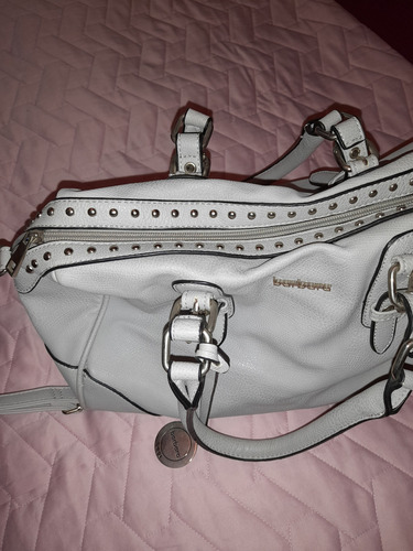 Cartera Tipo Bolso Barbara Bags Usada Gris Liso (Usado)