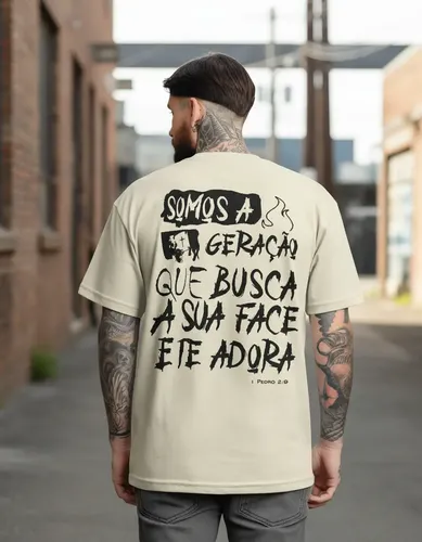 Camisa Oversized Streetwea 100algodão Somos a Geração Cristã — R$ 42,35 em Mercado Livre, 47% OFF