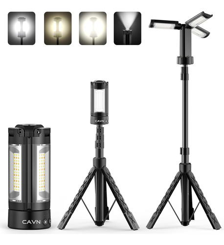 Luces Recargables De Campamento Con Soporte De 2 M